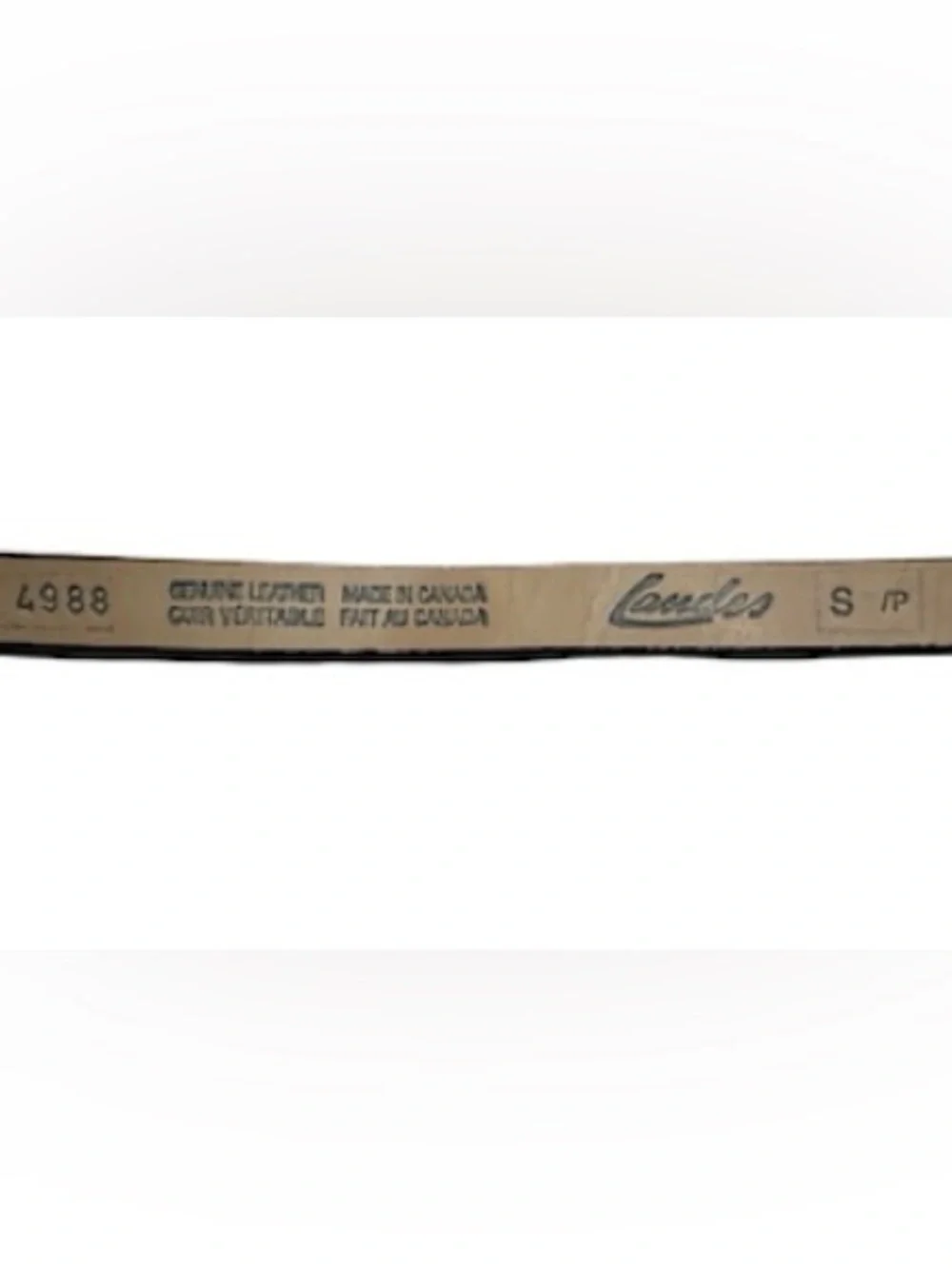 MINT Vintage 80s LANDES Archival Leopard Calf Hair Belt Canada S